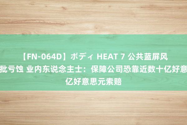 【FN-064D】ボディ HEAT 7 公共蓝屏风暴变成大批亏蚀 业内东说念主士：保障公司恐靠近数十亿好意思元索赔