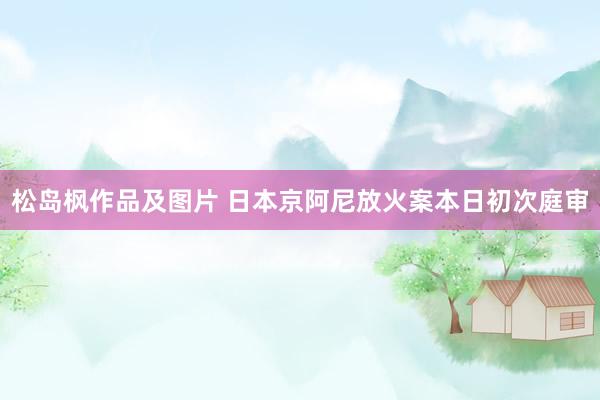 松岛枫作品及图片 日本京阿尼放火案本日初次庭审