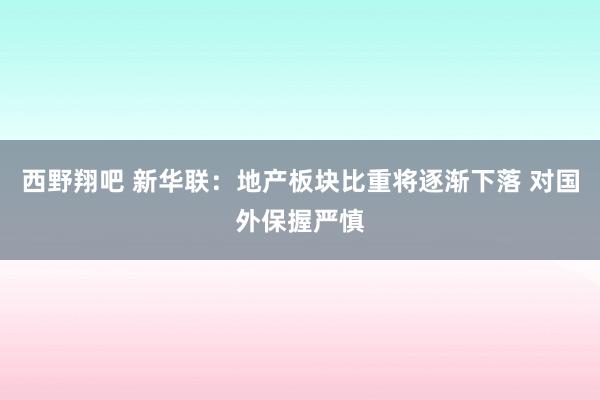 西野翔吧 新华联：地产板块比重将逐渐下落 对国外保握严慎