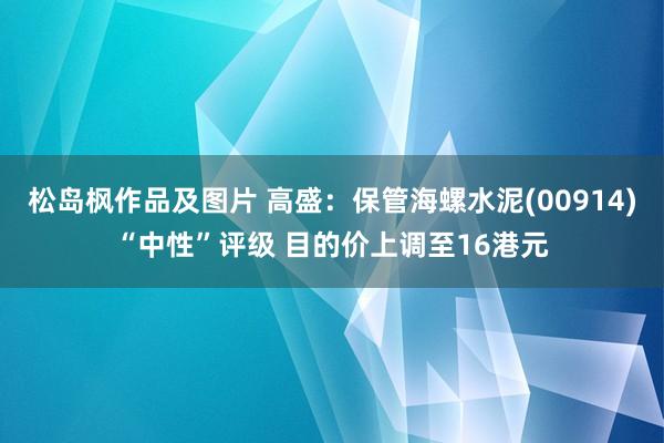 松岛枫作品及图片 高盛：保管海螺水泥(00914)“中性”评级 目的价上调至16港元