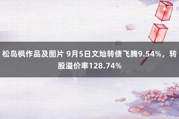 松岛枫作品及图片 9月5日文灿转债飞腾9.54%，转股溢价率128.74%